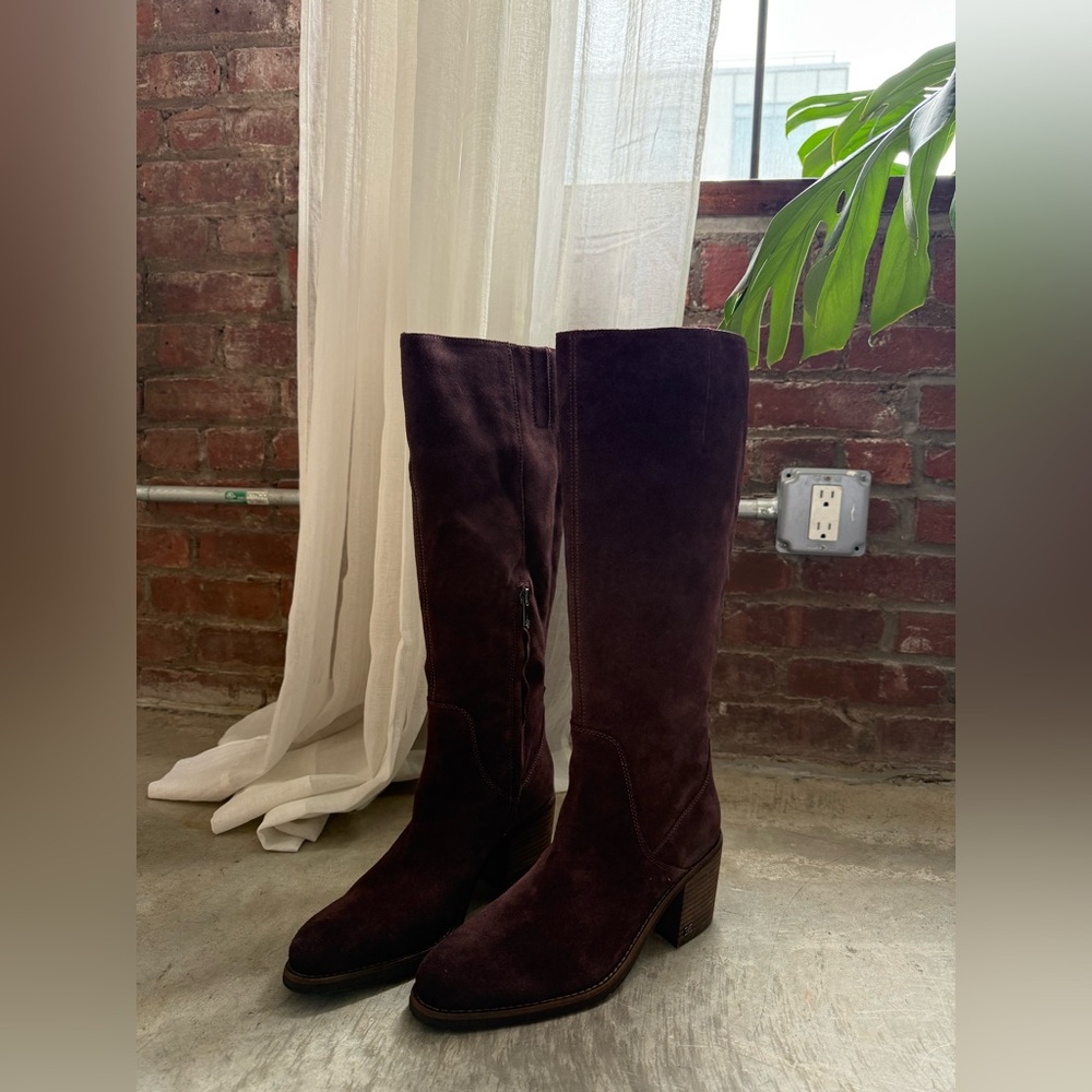 Sam Edelman Dark Brown Suede Boots